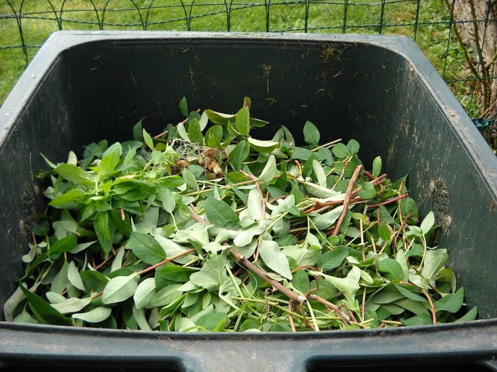 Mettre ses déchets dans une benne